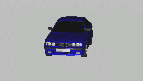 Bmw E34 bleu nuit christ95