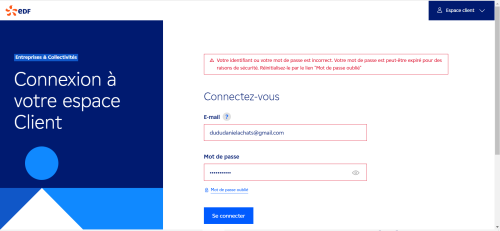 connexion espace EDF